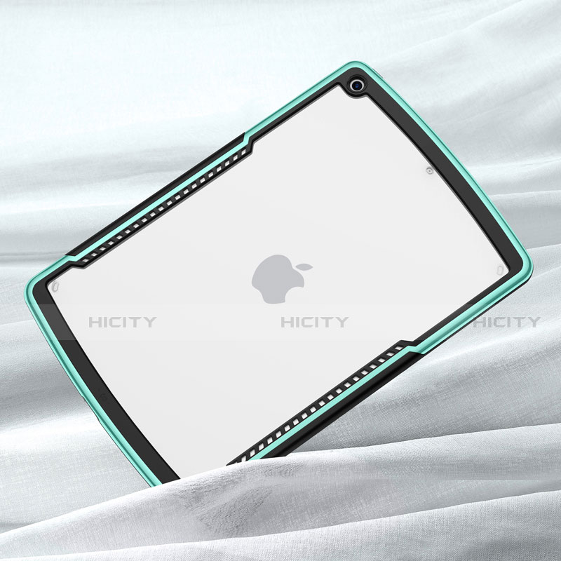 Coque Rebord Contour Silicone et Vitre Transparente Miroir Housse Etui pour Apple iPad 10.2 (2019) Plus