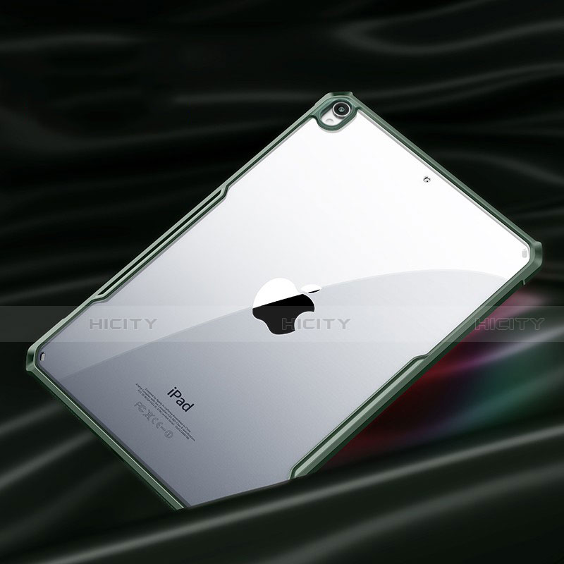 Coque Rebord Contour Silicone et Vitre Transparente Miroir Housse Etui pour Apple iPad Air 10.9 (2020) Vert Nuit Plus