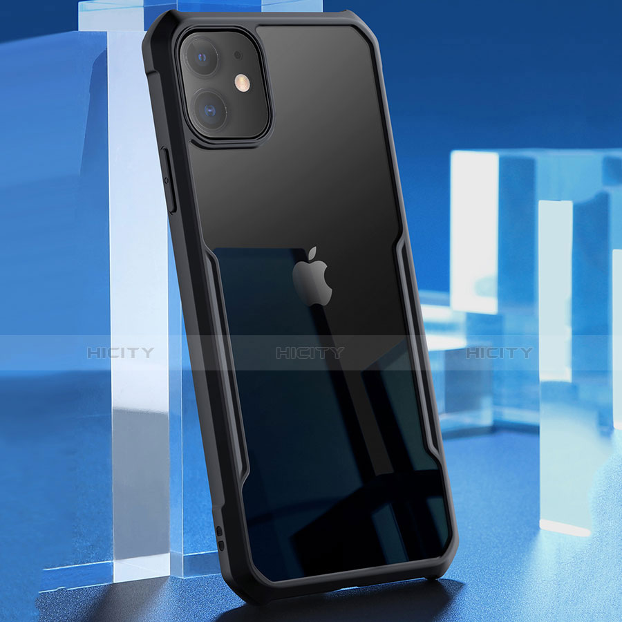 Coque Rebord Contour Silicone et Vitre Transparente Miroir Housse Etui pour Apple iPhone 11 Plus