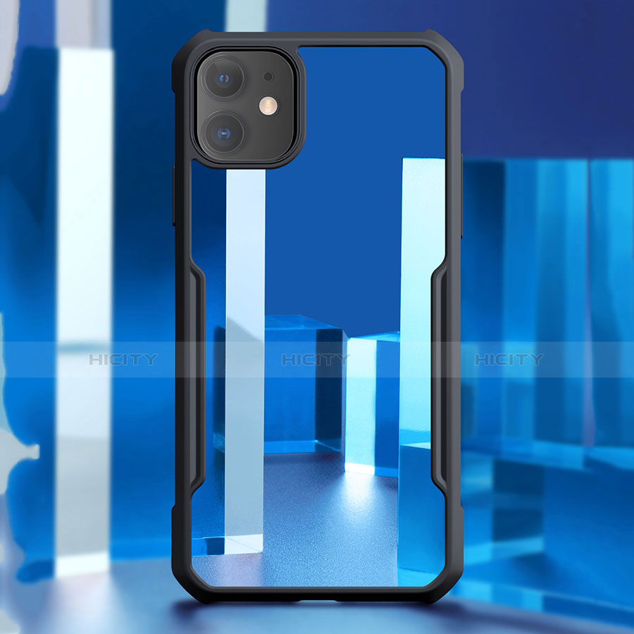 Coque Rebord Contour Silicone et Vitre Transparente Miroir Housse Etui pour Apple iPhone 11 Plus