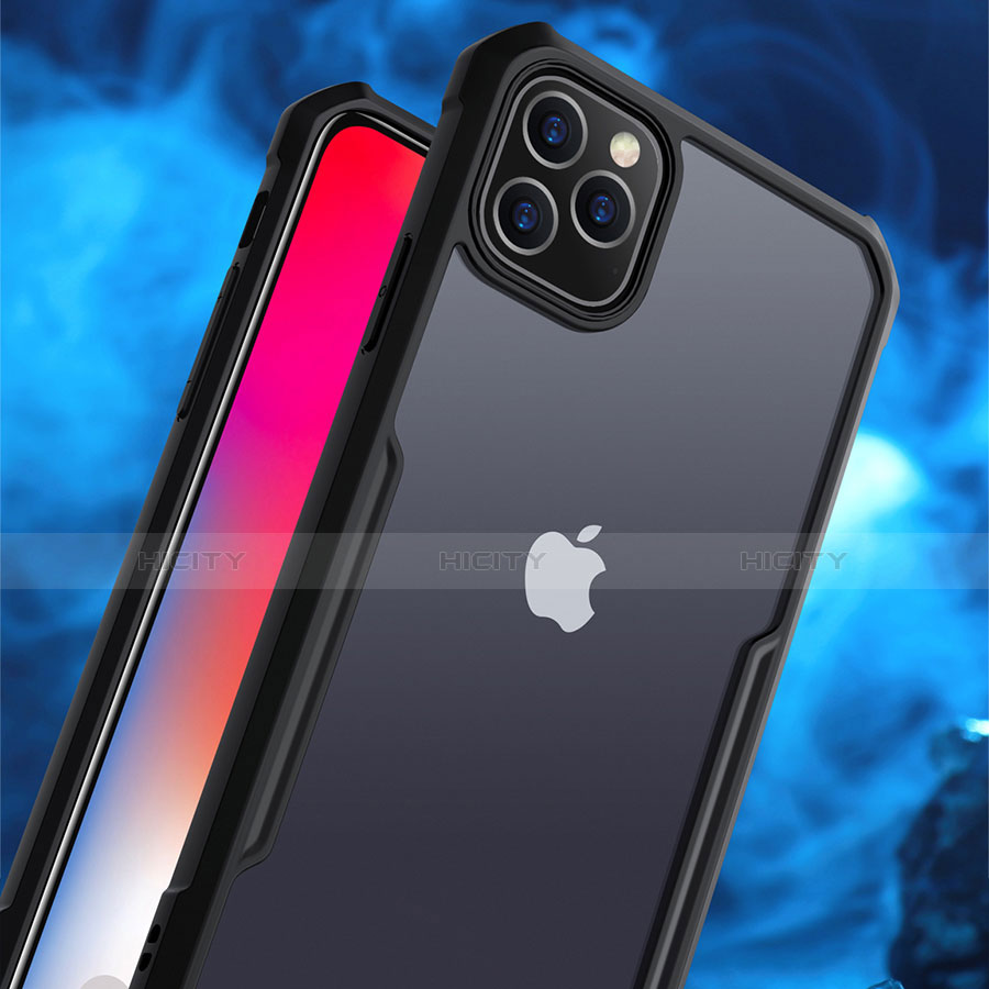 Coque Rebord Contour Silicone et Vitre Transparente Miroir Housse Etui pour Apple iPhone 11 Pro Plus