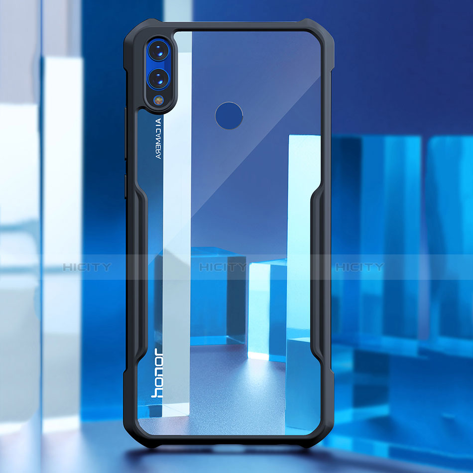 Coque Rebord Contour Silicone et Vitre Transparente Miroir Housse Etui pour Huawei Honor V10 Lite Plus