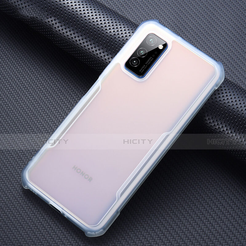 Coque Rebord Contour Silicone et Vitre Transparente Miroir Housse Etui pour Huawei Honor View 30 Pro 5G Clair Plus