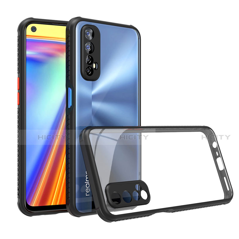 Coque Rebord Contour Silicone et Vitre Transparente Miroir Housse Etui pour Realme Narzo 20 Pro Plus