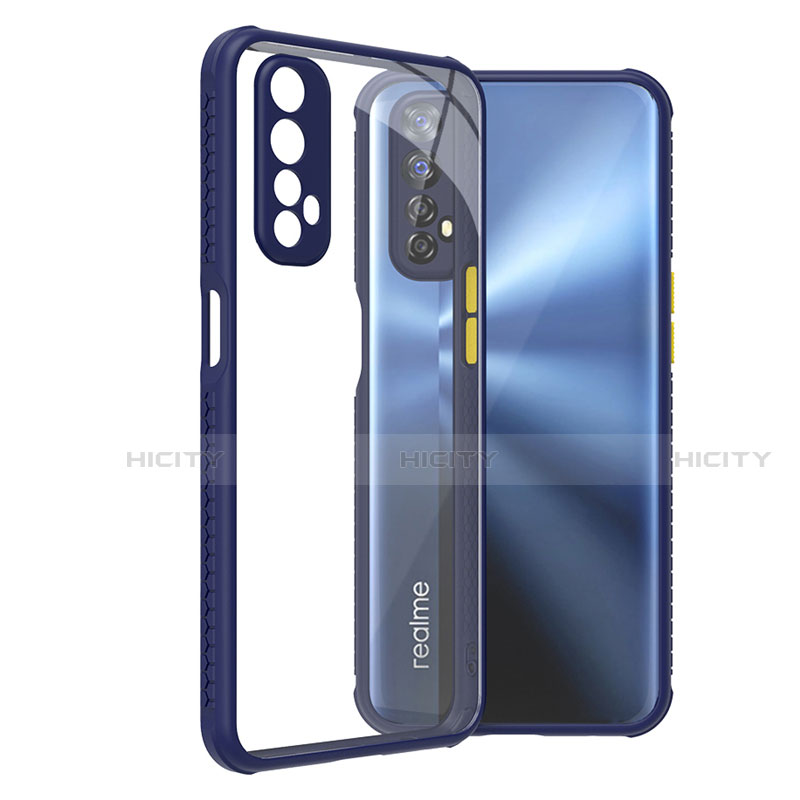 Coque Rebord Contour Silicone et Vitre Transparente Miroir Housse Etui pour Realme Narzo 30 4G Plus