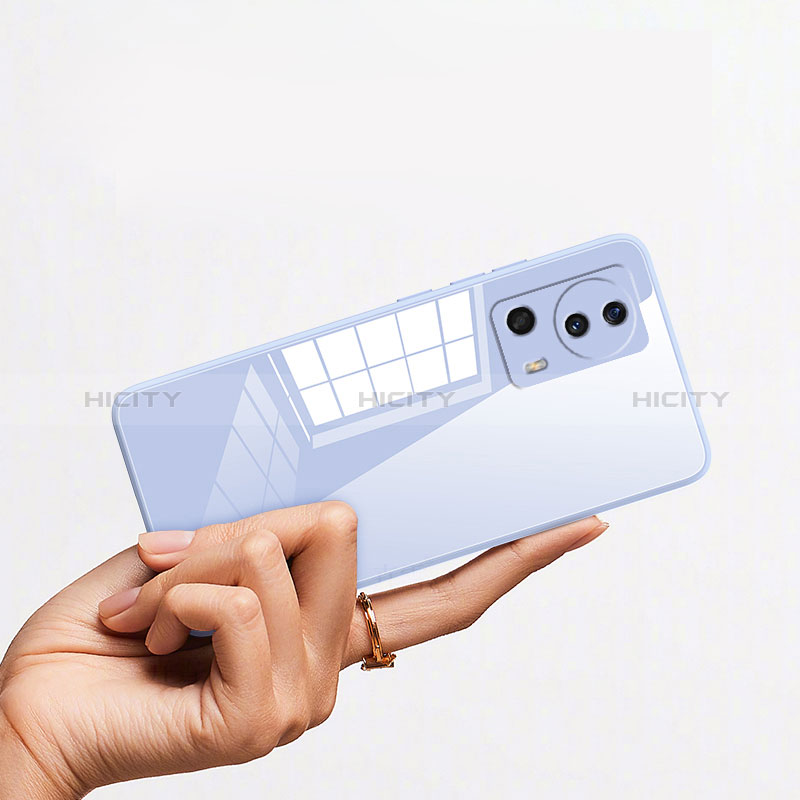 Coque Rebord Contour Silicone et Vitre Transparente Miroir Housse Etui pour Xiaomi Civi 2 5G Plus