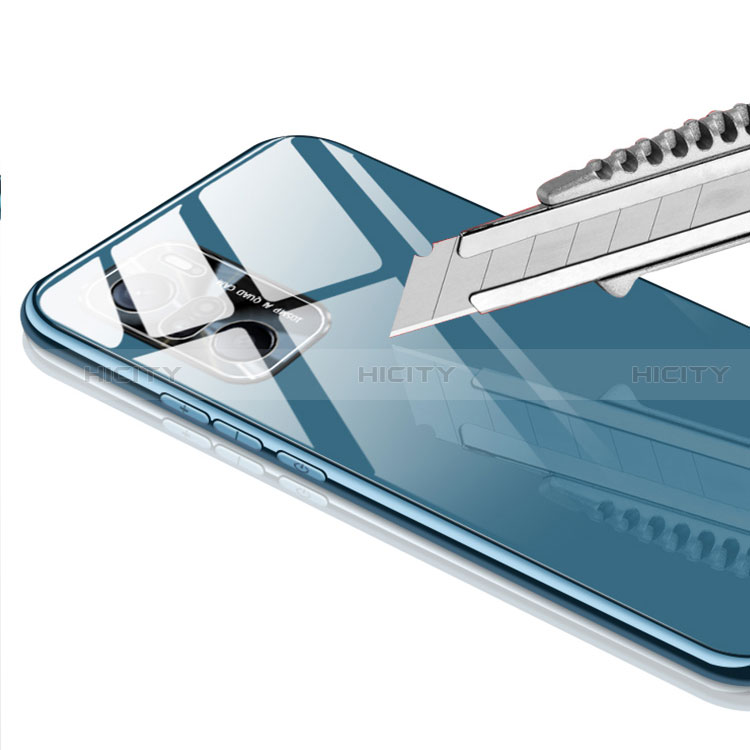 Coque Rebord Contour Silicone et Vitre Transparente Miroir Housse Etui pour Xiaomi Mi 11i 5G Plus