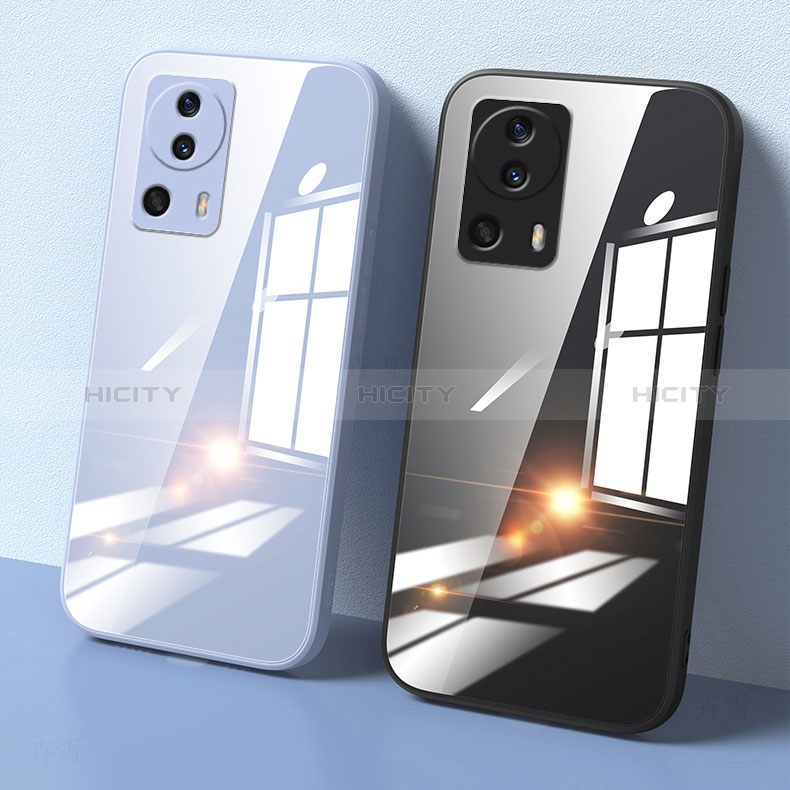Coque Rebord Contour Silicone et Vitre Transparente Miroir Housse Etui pour Xiaomi Mi 12 Lite NE 5G Plus