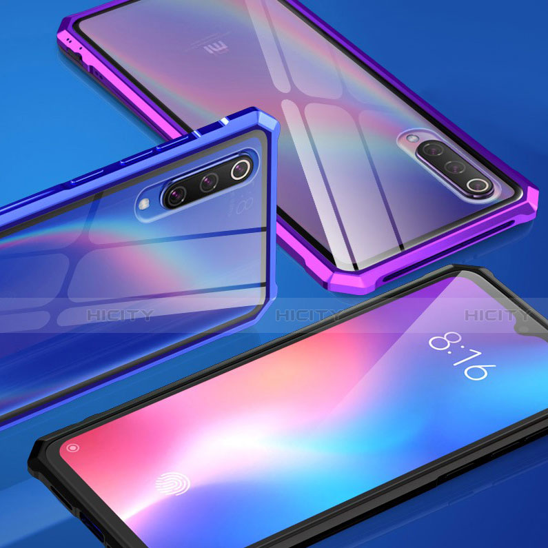 Coque Rebord Contour Silicone et Vitre Transparente Miroir Housse Etui pour Xiaomi Mi 9 Lite Plus