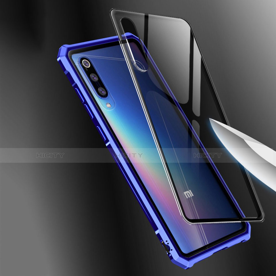 Coque Rebord Contour Silicone et Vitre Transparente Miroir Housse Etui pour Xiaomi Mi 9 Lite Plus