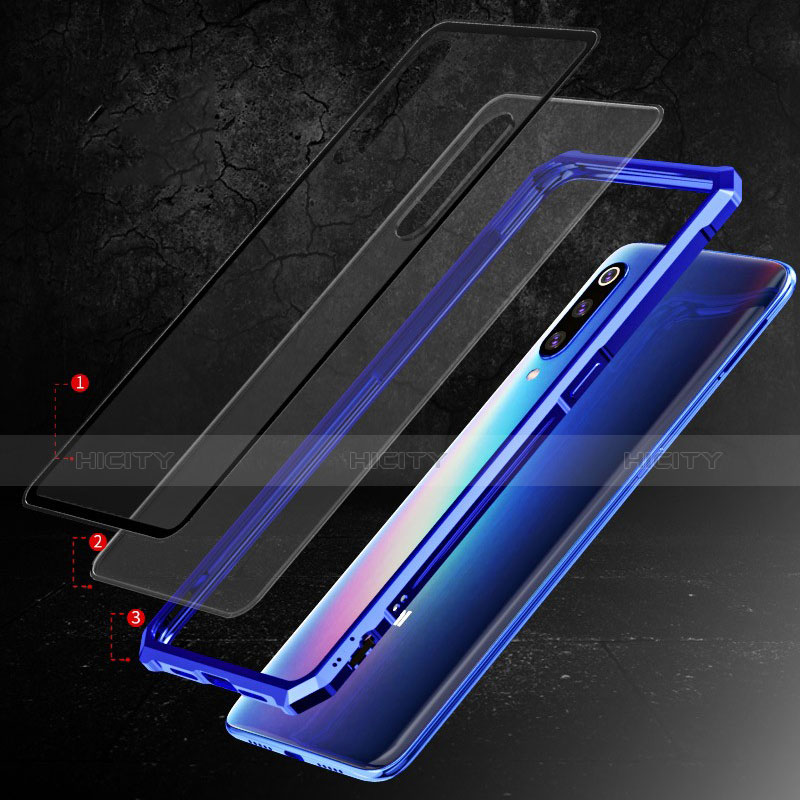 Coque Rebord Contour Silicone et Vitre Transparente Miroir Housse Etui pour Xiaomi Mi 9 Plus