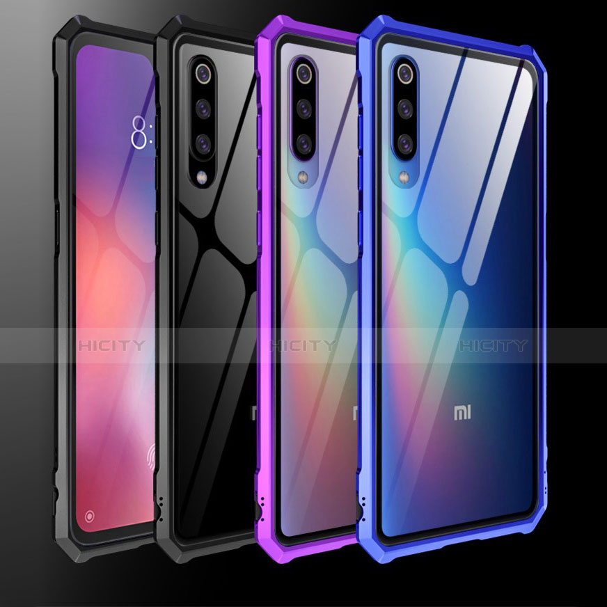 Coque Rebord Contour Silicone et Vitre Transparente Miroir Housse Etui pour Xiaomi Mi 9 Plus