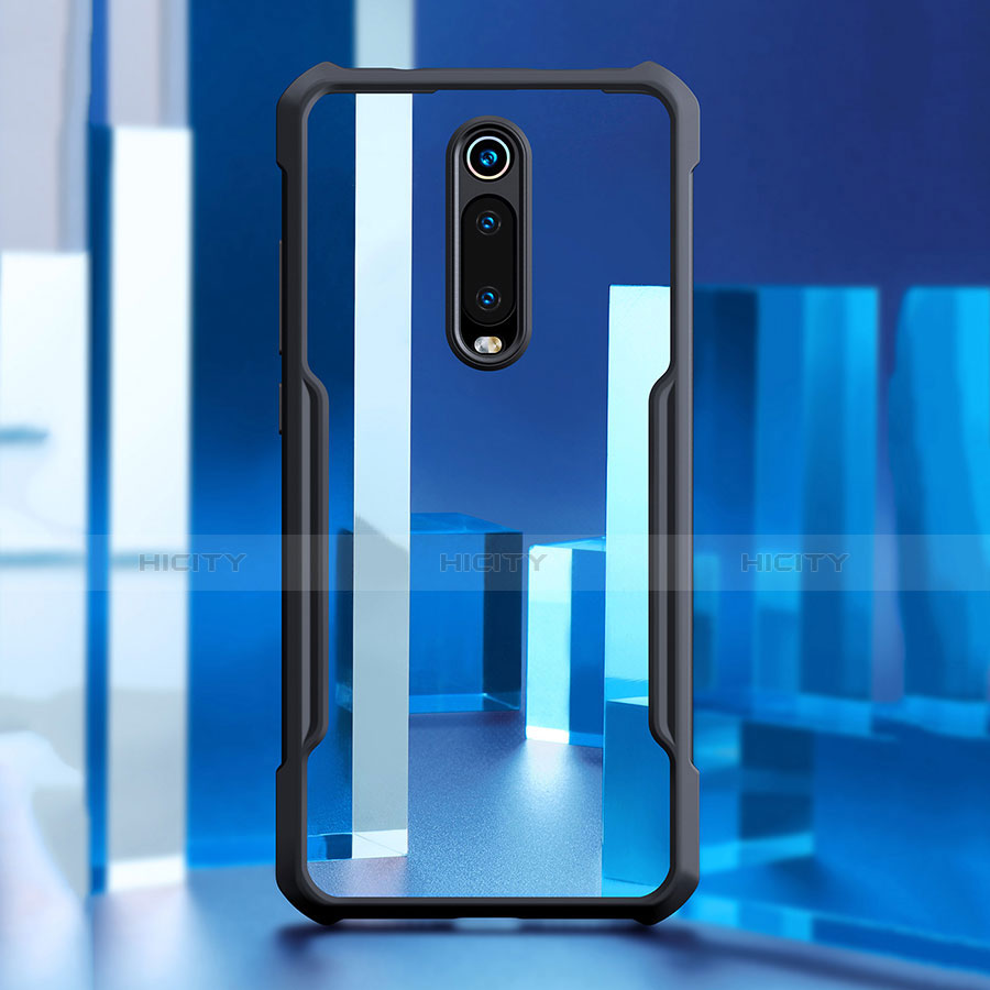 Coque Rebord Contour Silicone et Vitre Transparente Miroir Housse Etui pour Xiaomi Redmi K20 Pro Plus