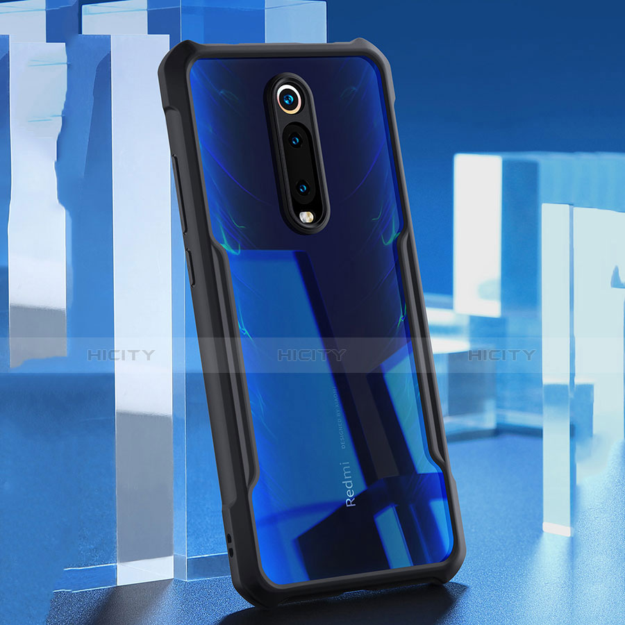 Coque Rebord Contour Silicone et Vitre Transparente Miroir Housse Etui pour Xiaomi Redmi K20 Pro Plus