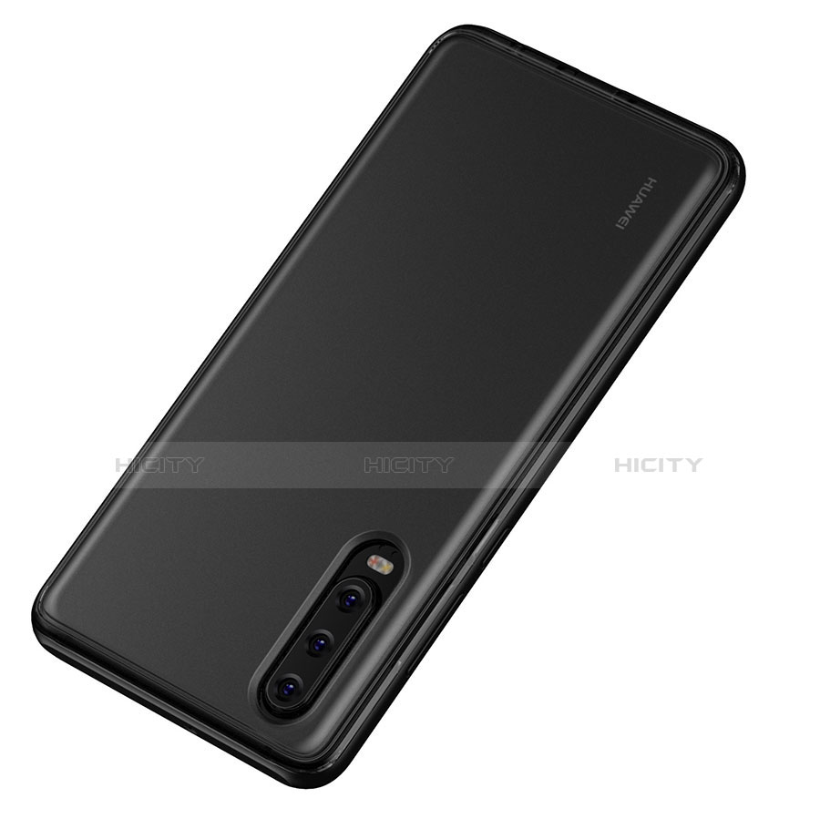 Coque Rebord Contour Silicone et Vitre Transparente Miroir Housse Etui T04 pour Huawei P30 Plus