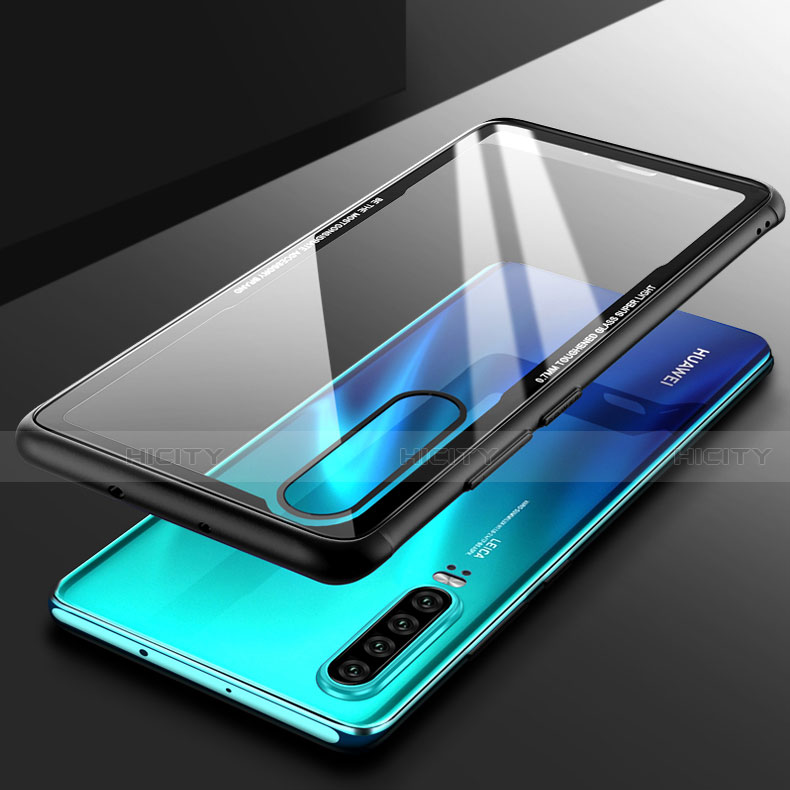 Coque Rebord Contour Silicone et Vitre Transparente Miroir Housse Etui T05 pour Huawei P30 Plus