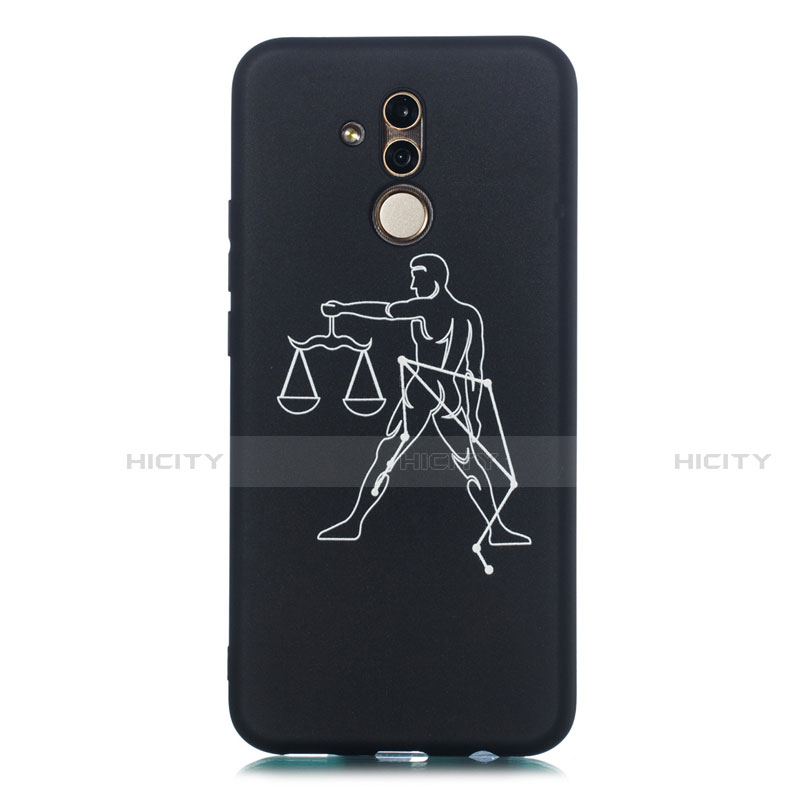 Coque Silicone Constellation Souple Couleur Unie Etui Housse S05 pour Huawei Mate 20 Lite Noir Plus