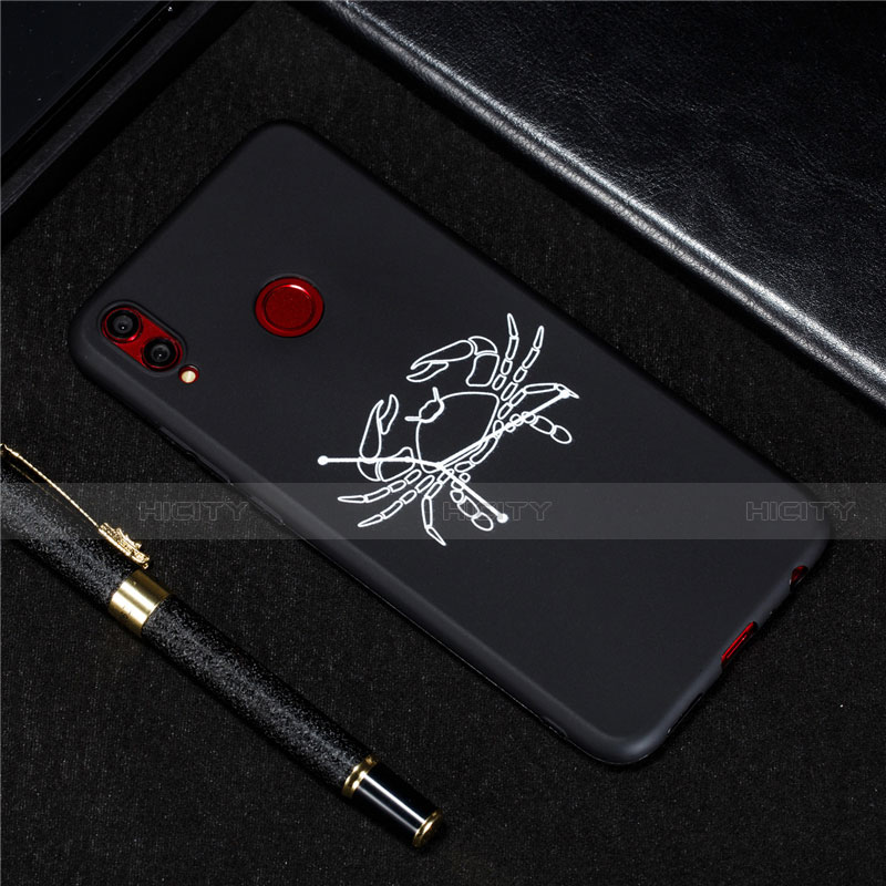 Coque Silicone Constellation Souple Couleur Unie Etui Housse S10 pour Huawei Honor 8X Noir Plus