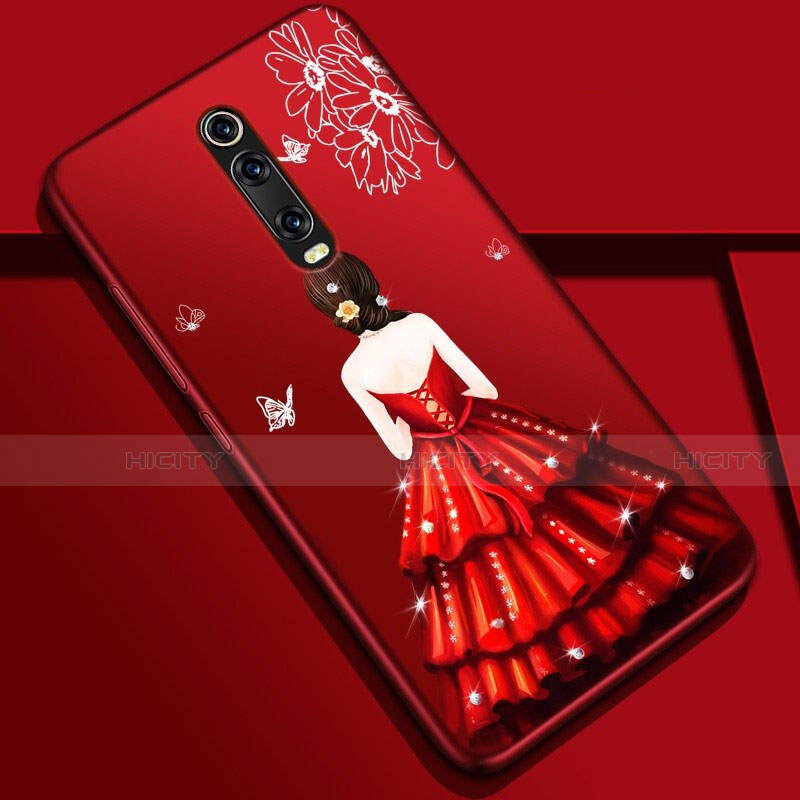 Coque Silicone Dos de Fille Souple Couleur Unie Etui Housse K01 pour Xiaomi Redmi K20 Plus