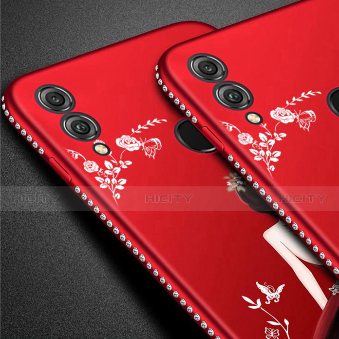 Coque Silicone Dos de Fille Souple Couleur Unie Etui Housse pour Huawei Honor 10 Lite Plus