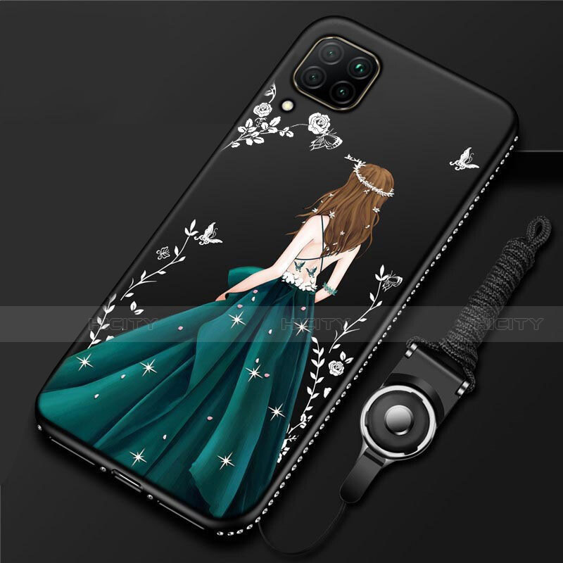 Coque Silicone Dos de Fille Souple Couleur Unie Etui Housse pour Huawei Nova 6 SE Plus