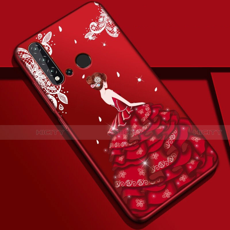 Coque Silicone Dos de Fille Souple Couleur Unie Etui Housse pour Huawei P20 Lite (2019) Mixte Plus