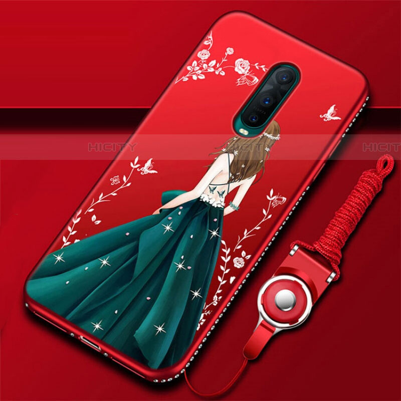 Coque Silicone Dos de Fille Souple Couleur Unie Etui Housse pour Oppo RX17 Pro Plus