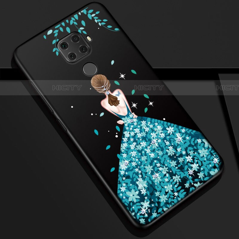 Coque Silicone Dos de Fille Souple Couleur Unie Etui Housse S01 pour Huawei Mate 30 Lite Plus