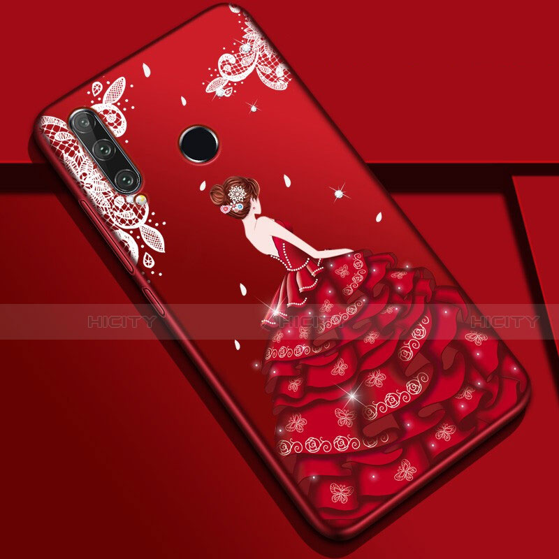 Coque Silicone Dos de Fille Souple Couleur Unie Etui Housse Z01 pour Huawei P Smart+ Plus (2019) Plus