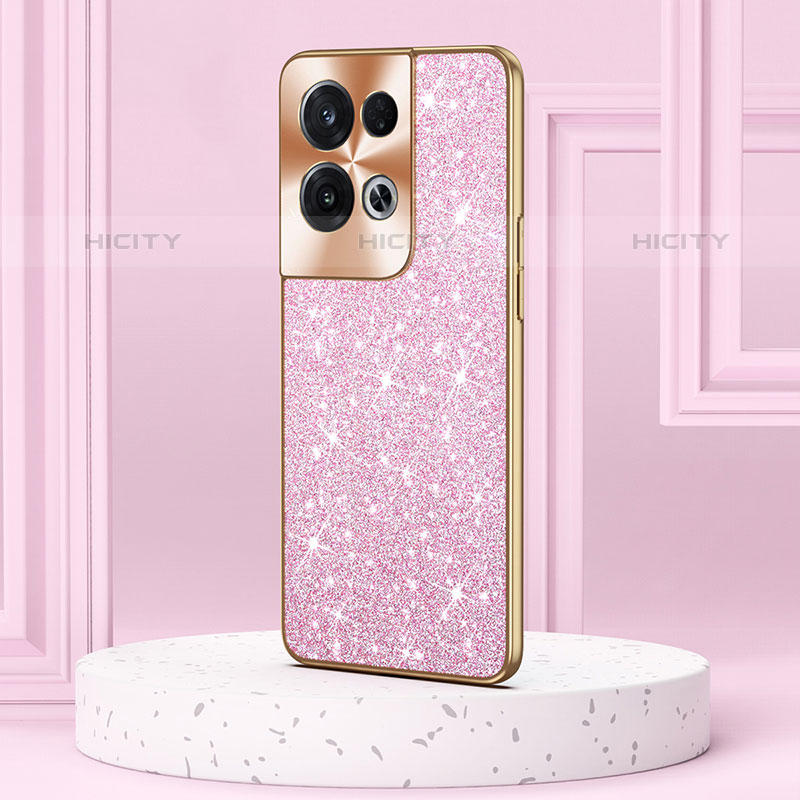 Coque Silicone et Plastique Housse Etui Protection Integrale 360 Degres Bling-Bling GS1 pour Oppo Reno8 Pro 5G Plus