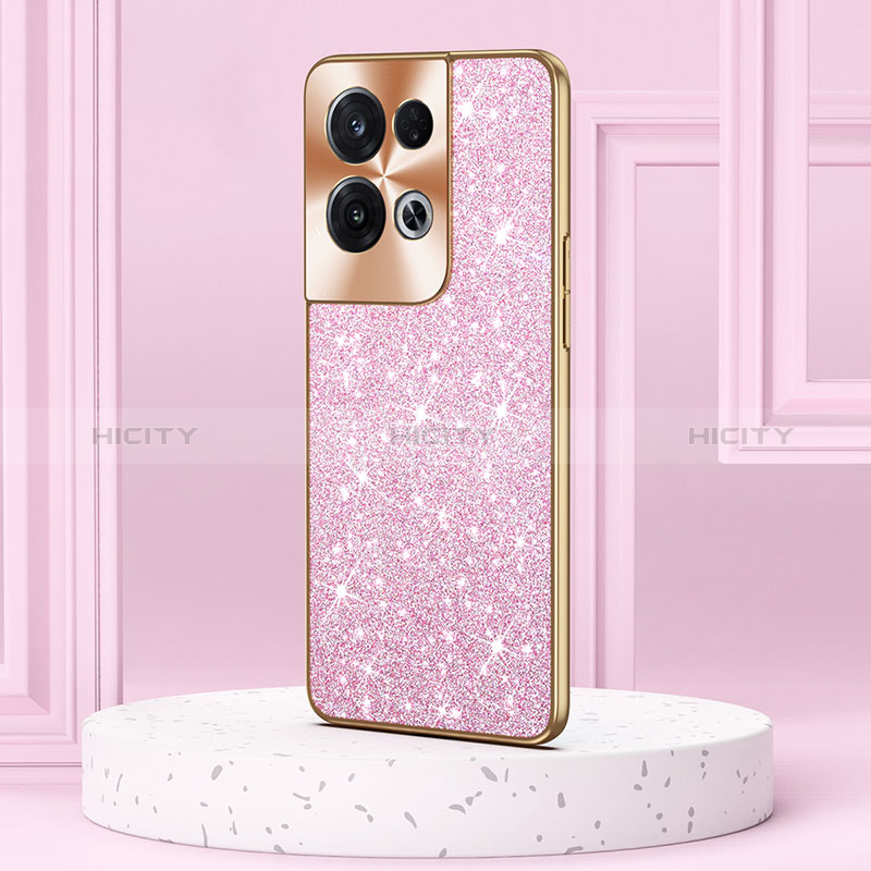 Coque Silicone et Plastique Housse Etui Protection Integrale 360 Degres Bling-Bling GS1 pour Oppo Reno9 Pro+ Plus 5G Plus