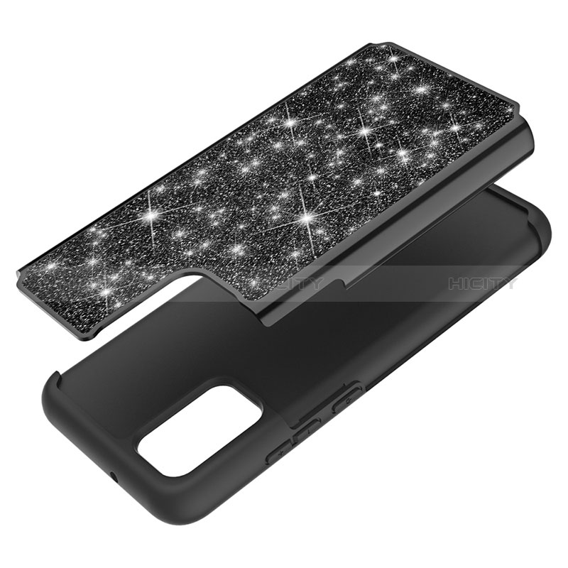 Coque Silicone et Plastique Housse Etui Protection Integrale 360 Degres Bling-Bling JX1 pour Samsung Galaxy A02s Plus