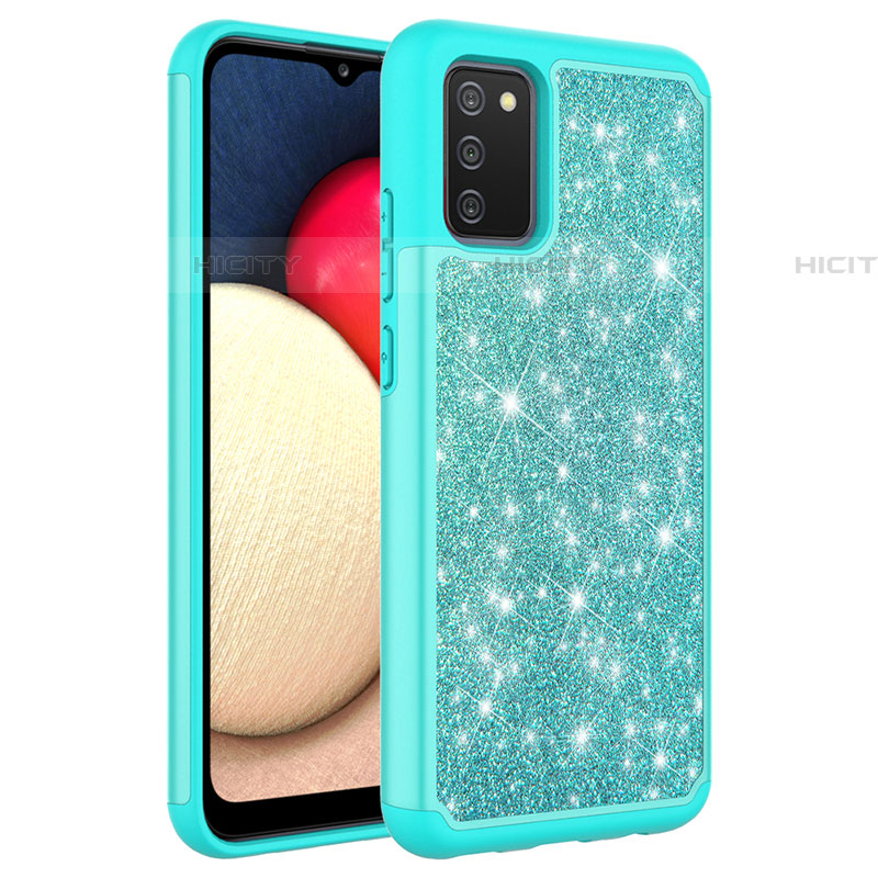 Coque Silicone et Plastique Housse Etui Protection Integrale 360 Degres Bling-Bling JX1 pour Samsung Galaxy A03s Plus