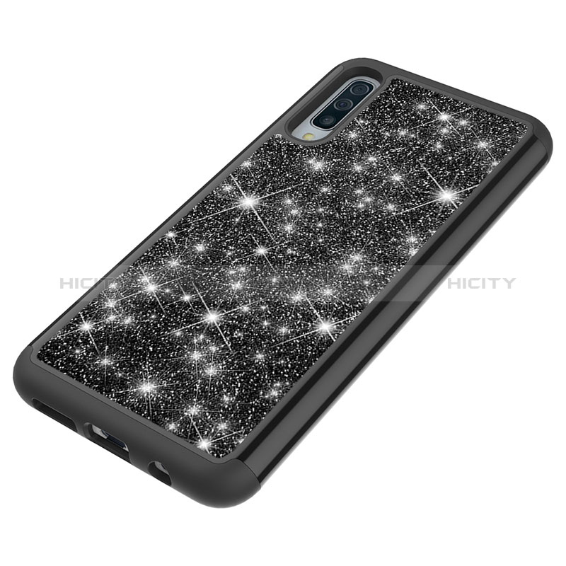 Coque Silicone et Plastique Housse Etui Protection Integrale 360 Degres Bling-Bling JX1 pour Samsung Galaxy A50S Plus