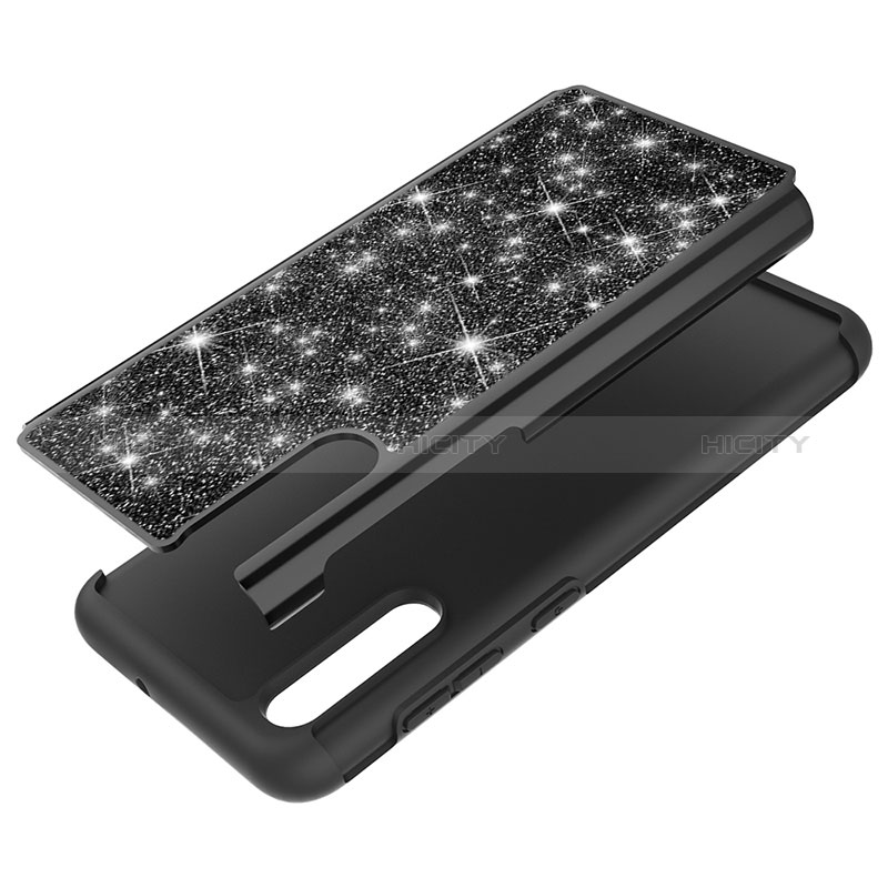 Coque Silicone et Plastique Housse Etui Protection Integrale 360 Degres Bling-Bling JX1 pour Samsung Galaxy A50S Plus