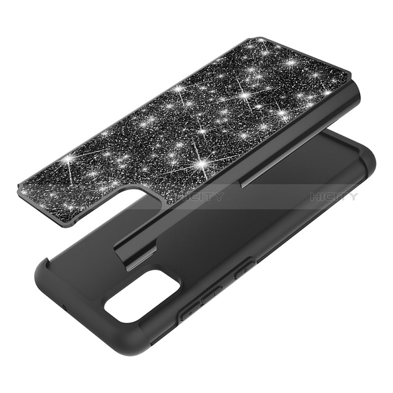 Coque Silicone et Plastique Housse Etui Protection Integrale 360 Degres Bling-Bling JX1 pour Samsung Galaxy A51 5G Plus