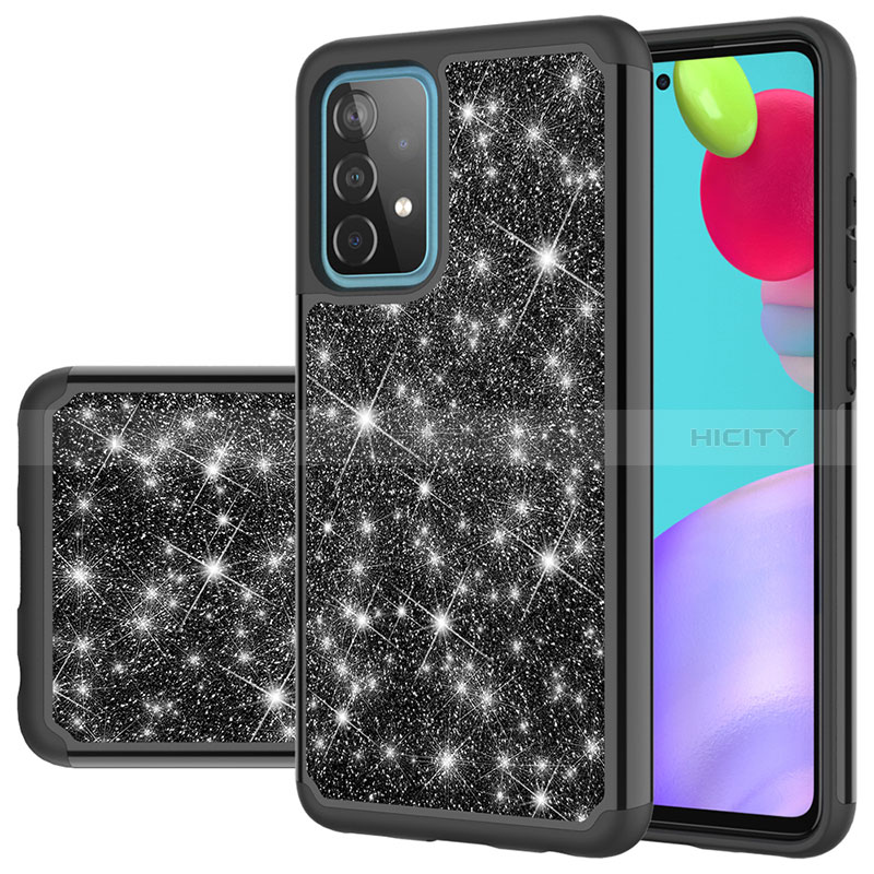 Coque Silicone et Plastique Housse Etui Protection Integrale 360 Degres Bling-Bling JX1 pour Samsung Galaxy A52s 5G Plus