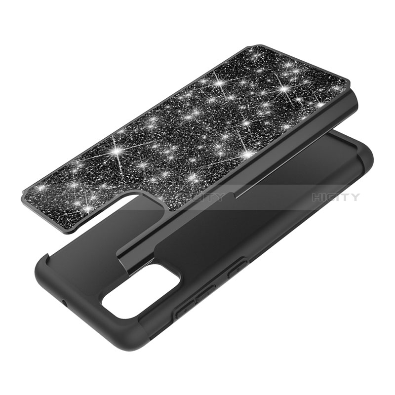 Coque Silicone et Plastique Housse Etui Protection Integrale 360 Degres Bling-Bling JX1 pour Samsung Galaxy A71 4G A715 Plus