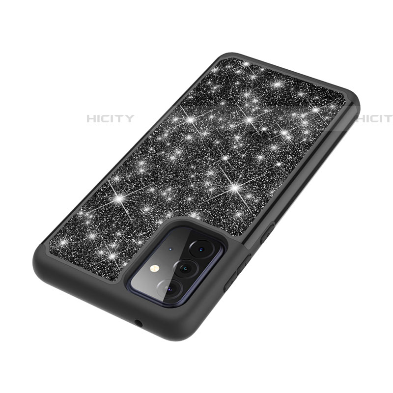 Coque Silicone et Plastique Housse Etui Protection Integrale 360 Degres Bling-Bling JX1 pour Samsung Galaxy A72 5G Plus