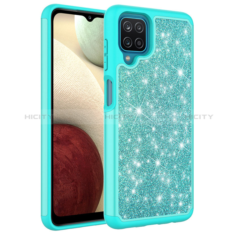 Coque Silicone et Plastique Housse Etui Protection Integrale 360 Degres Bling-Bling JX1 pour Samsung Galaxy F12 Plus