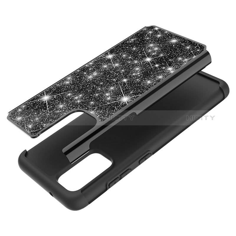 Coque Silicone et Plastique Housse Etui Protection Integrale 360 Degres Bling-Bling JX1 pour Samsung Galaxy S20 Plus 5G Plus