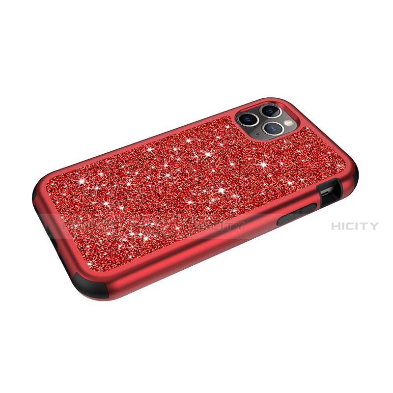 Coque Silicone et Plastique Housse Etui Protection Integrale 360 Degres Bling-Bling pour Apple iPhone 11 Pro Plus