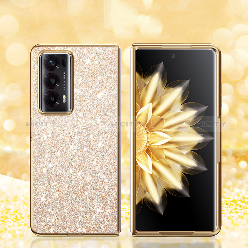 Coque Silicone et Plastique Housse Etui Protection Integrale 360 Degres Bling-Bling pour Huawei Honor Magic V2 Ultimate 5G Plus