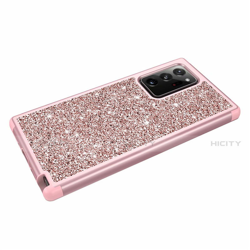 Coque Silicone et Plastique Housse Etui Protection Integrale 360 Degres Bling-Bling pour Samsung Galaxy Note 20 Ultra 5G Plus