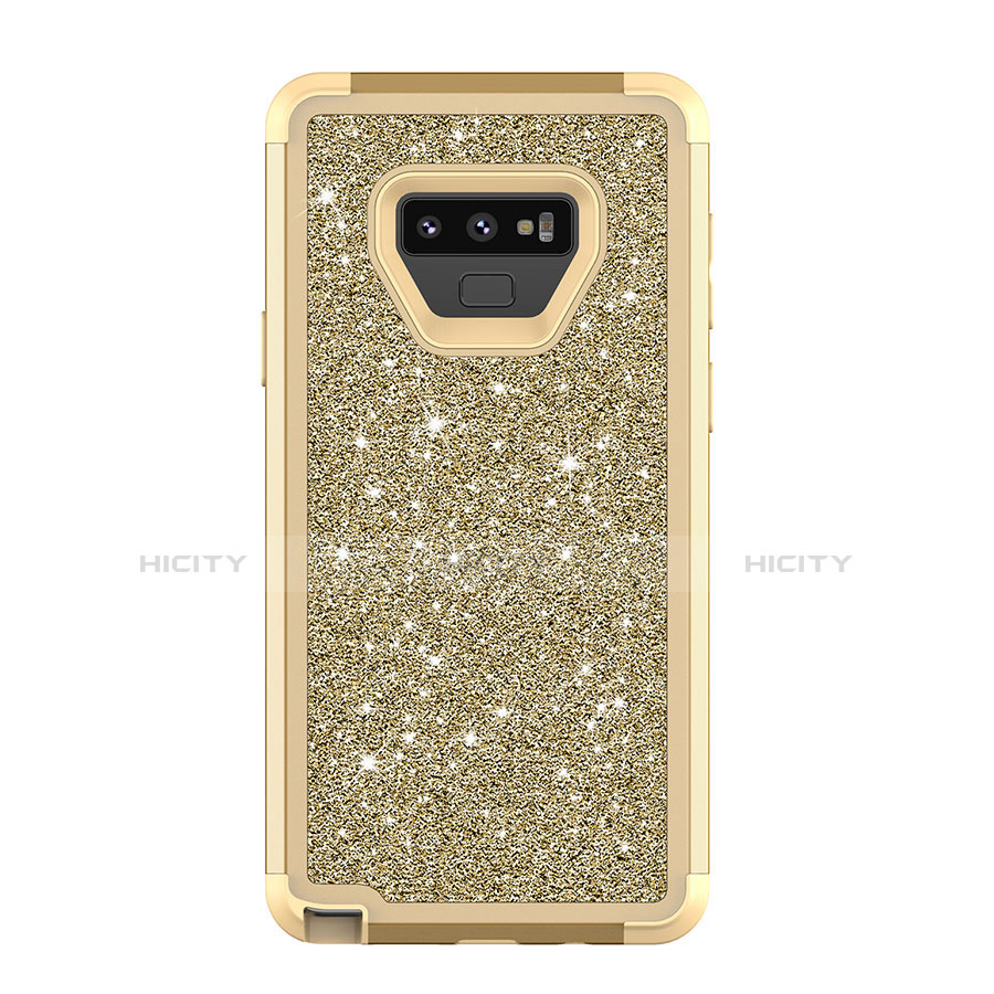 Coque Silicone et Plastique Housse Etui Protection Integrale 360 Degres Bling-Bling pour Samsung Galaxy Note 9 Mixte Plus