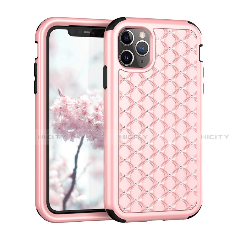 Coque Silicone et Plastique Housse Etui Protection Integrale 360 Degres Bling-Bling U01 pour Apple iPhone 11 Pro Max Mixte Plus