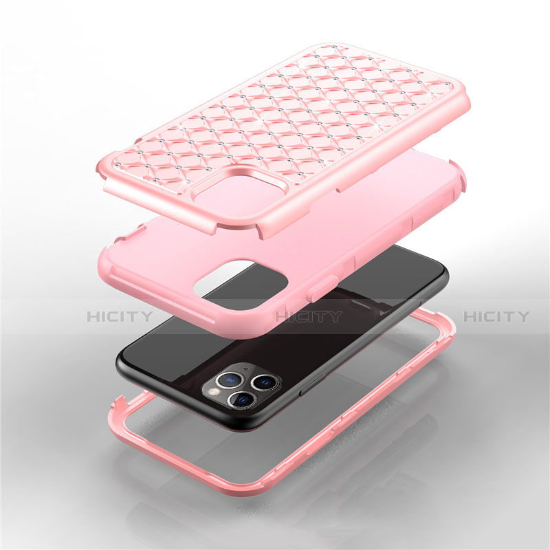 Coque Silicone et Plastique Housse Etui Protection Integrale 360 Degres Bling-Bling U01 pour Apple iPhone 11 Pro Plus