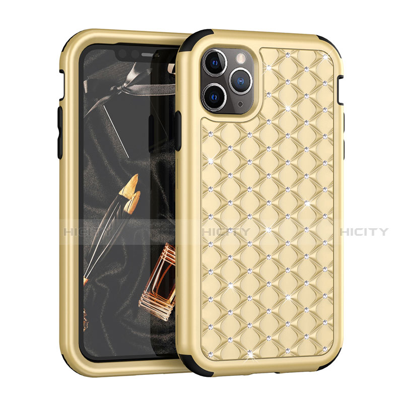 Coque Silicone et Plastique Housse Etui Protection Integrale 360 Degres Bling-Bling U01 pour Apple iPhone 11 Pro Plus