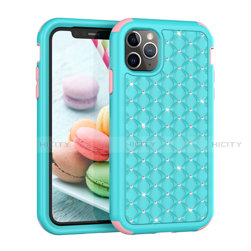 Coque Silicone et Plastique Housse Etui Protection Integrale 360 Degres Bling-Bling U01 pour Apple iPhone 11 Pro Plus