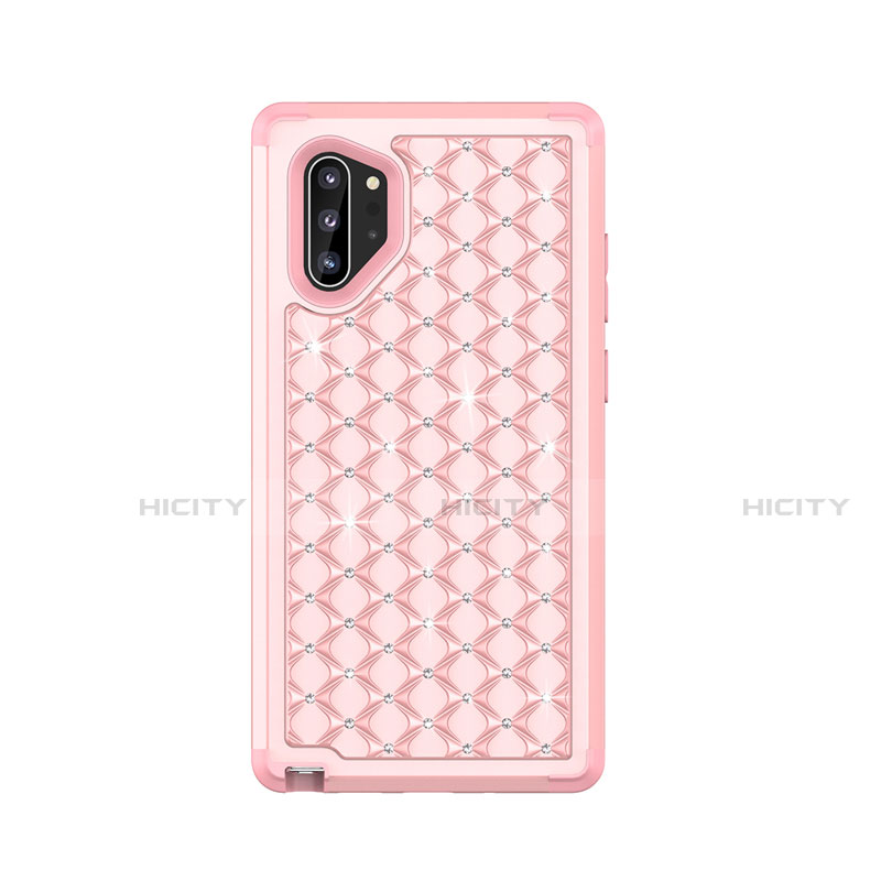 Coque Silicone et Plastique Housse Etui Protection Integrale 360 Degres Bling-Bling U01 pour Samsung Galaxy Note 10 Plus 5G Plus